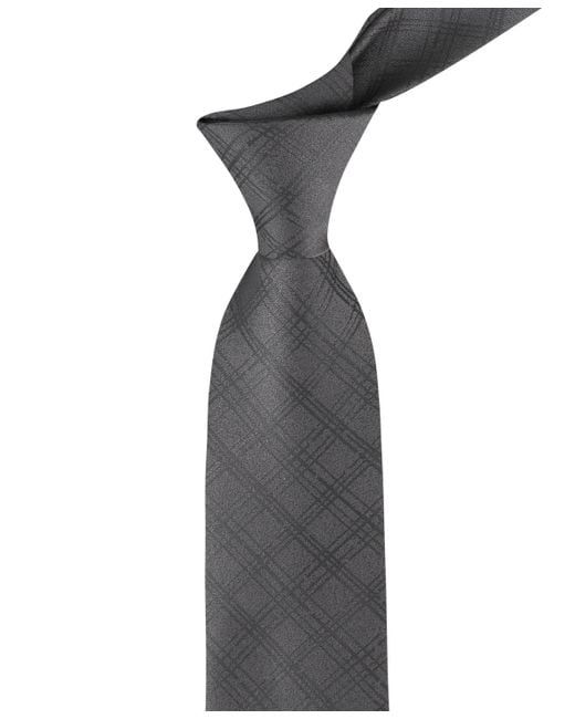 Calvin Klein Gray Wayne Check Tie for men