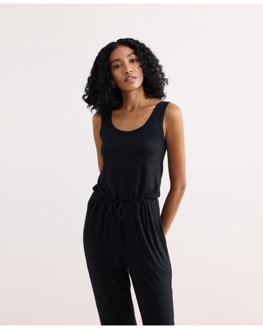 REISTOR Blue Relaxed Drawstring Jumpsuit