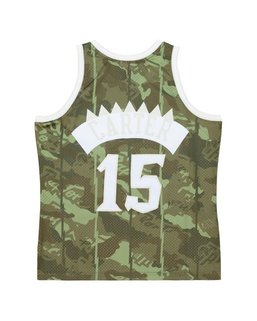 Mitchell & Ness Vince Carter Toronto Raptors Hardwood Classics 1998/99 Ghost Green Swingman Jersey for men