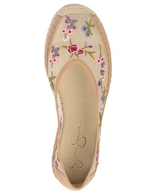 Jessica Simpson Pink Lucciea Mesh Espadrille Flats