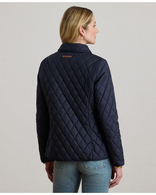 Ralph Lauren Blue Crest Patch Quilted Jacket