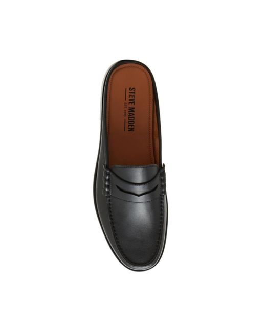 Steve Madden Black Abra Slip On Loafer for men