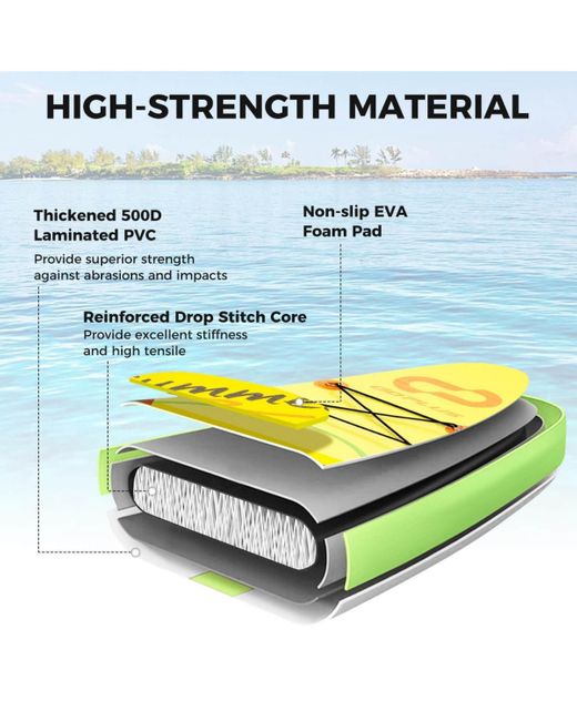COSTWAY Small Inflatable Sup Board in Yellow | Lyst