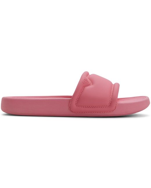 Wec Roxy Pink Roxy Beach Slide Ladies Slip On Sandals in Pink | Lyst