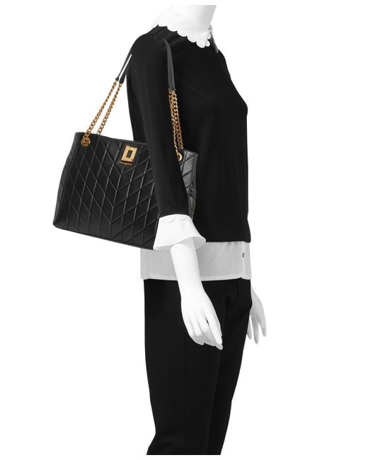 Karl Lagerfeld Black Lafayette Tote