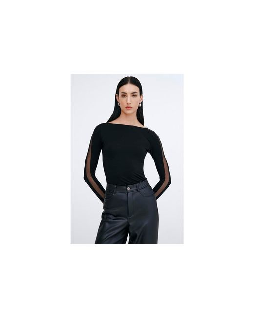 MARCELLA Black Illa Top