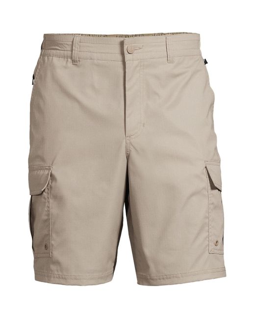 Lands' End Gray Cargo Quick Dry Shorts for men