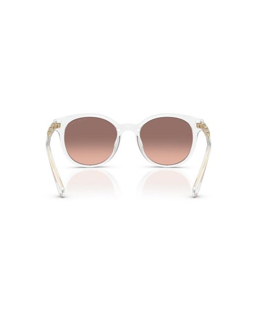 Michael Kors White Round Sunglasses