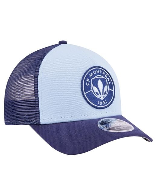 KTZ Blue Cf Montreal Color Pack 9forty M-crown A-frame Adjustable Trucker Hat for men