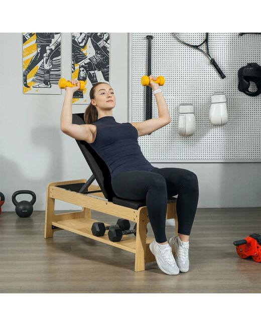 Soozier Black Adjustable Weight Bench