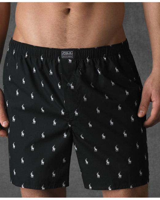 ralph lauren woven boxer shorts