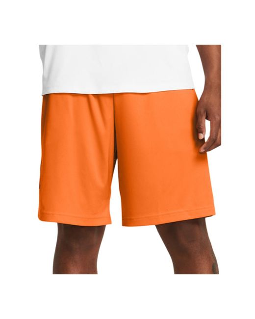 Under Armour Orange Ua Tech Logo 10" Shorts for men