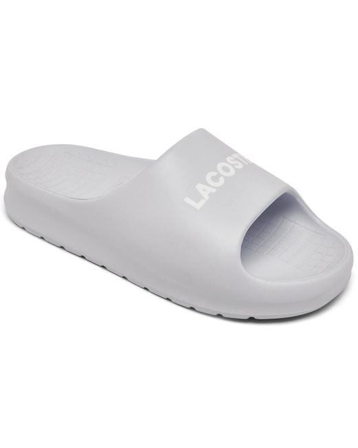 Lacoste Gray Serve 2.0 Slide Sandals From Finish Line