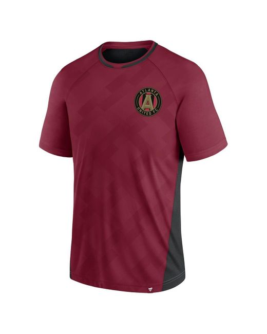 Fanatics Red Atlanta United Fc Attacker Raglan T-shirt for men