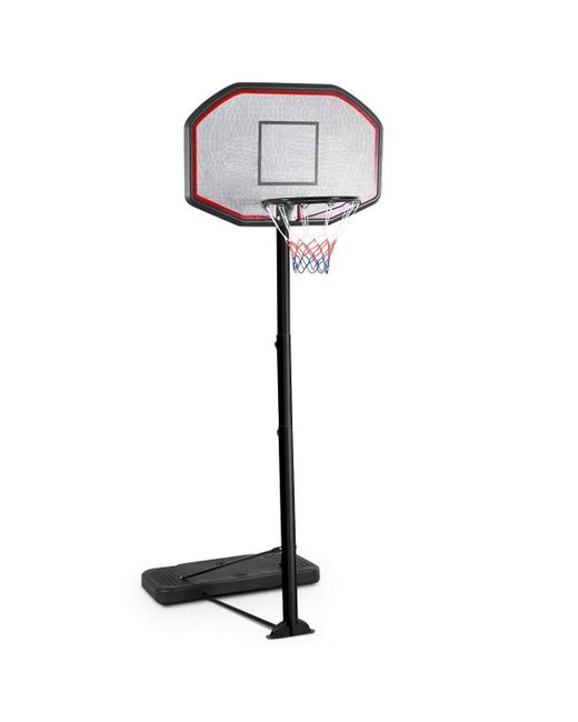 SUGIFT White 43 Inch Indoor Outdoor Height Adjustable Basketball Hoop