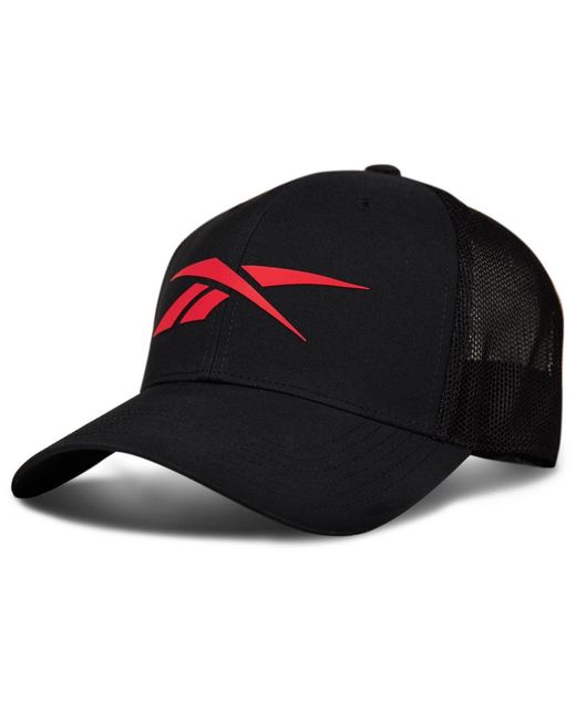 Reebok Black Elite Mesh Back Cap for men