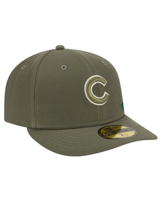 KTZ Green Chicago Cubs Tonal Florals 59fifty Fitted Hat for men