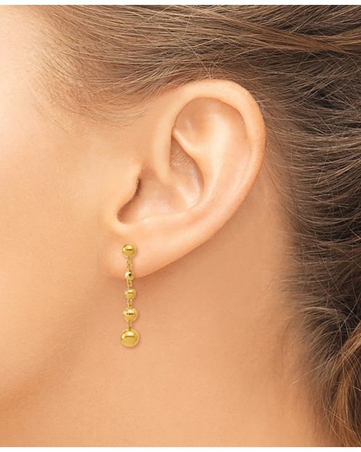 Macy's Metallic Beaded Drop Earrings