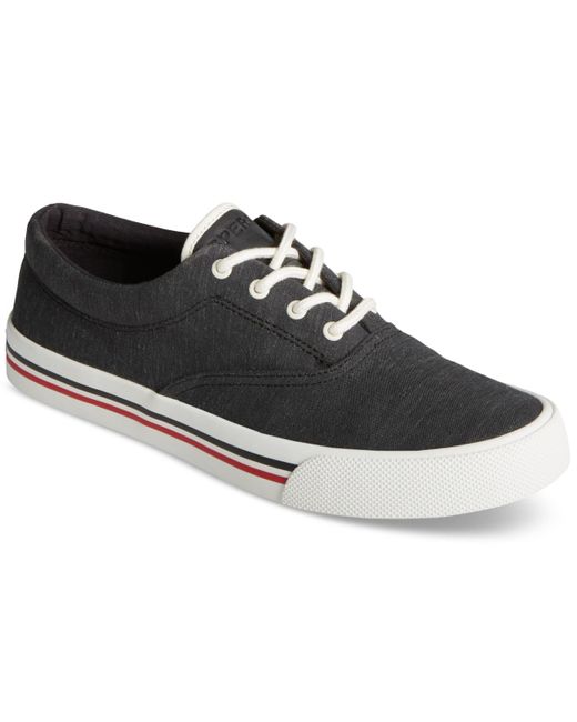 Sperry Top-Sider Black Striper Ii Cvo Preppy Lace-up Sneakers for men