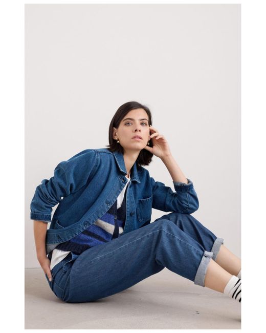 Seasalt Cornwall Blue Reading Rocks Jacket Ii