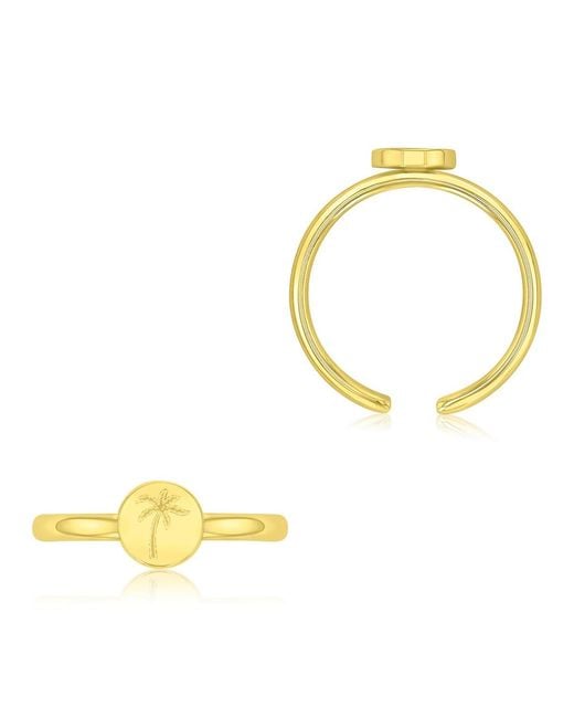 Roxy Waterproof Yellow Palm Tree Toe Ring