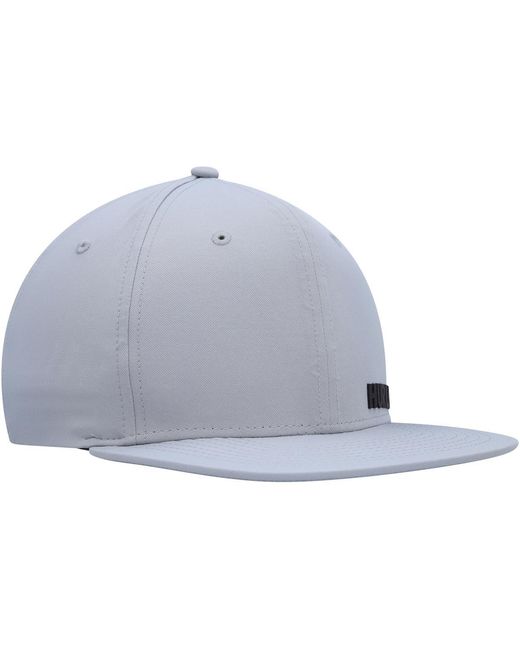 Hurley Gray Phantom Ridge Zipperback Adjustable Hat for men