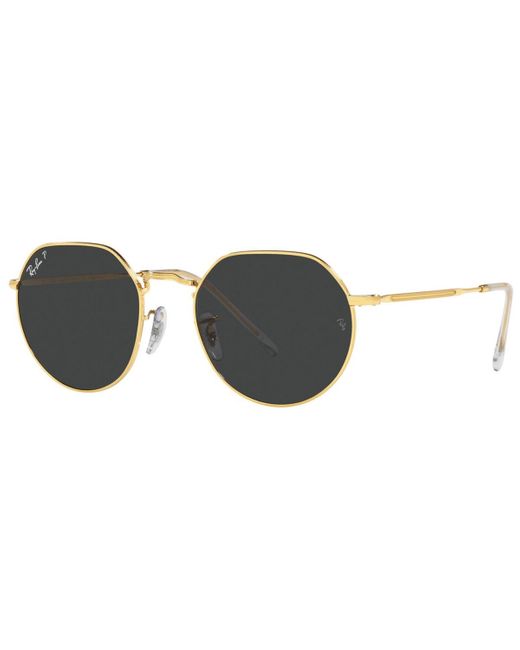 Ray-Ban Black Unisex Polarized Sunglasses, Rb3565 Jack