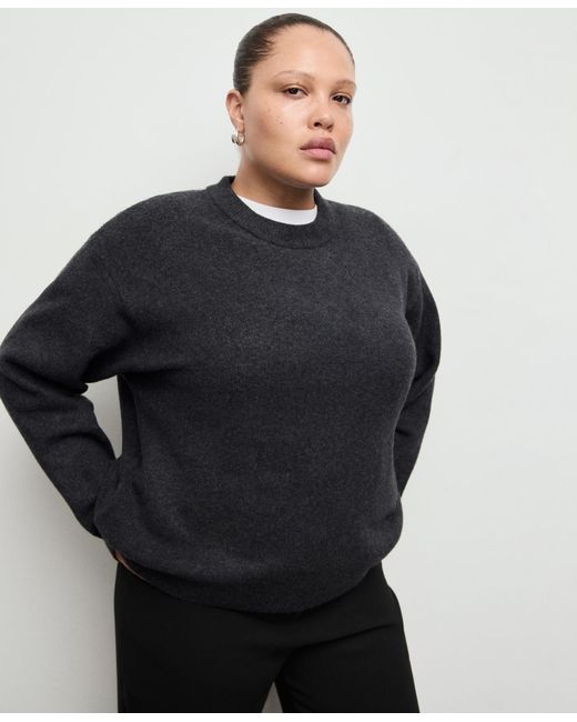 Mango Black Medium-knit Sweater