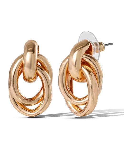 Jessica Simpson Metallic Mixed Shape Earring Set