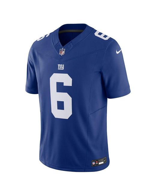Nike Blue Jaxson Dart New York Giants Vapor F.u.s.e. Limited Jersey for men