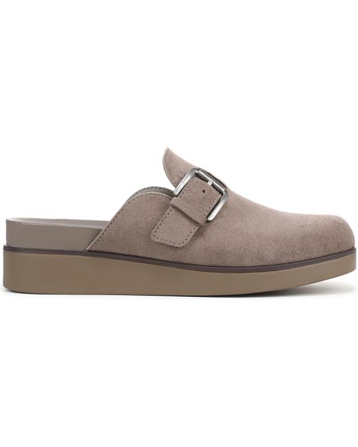 LifeStride Gray Gillian Square Toe Mule Clogs