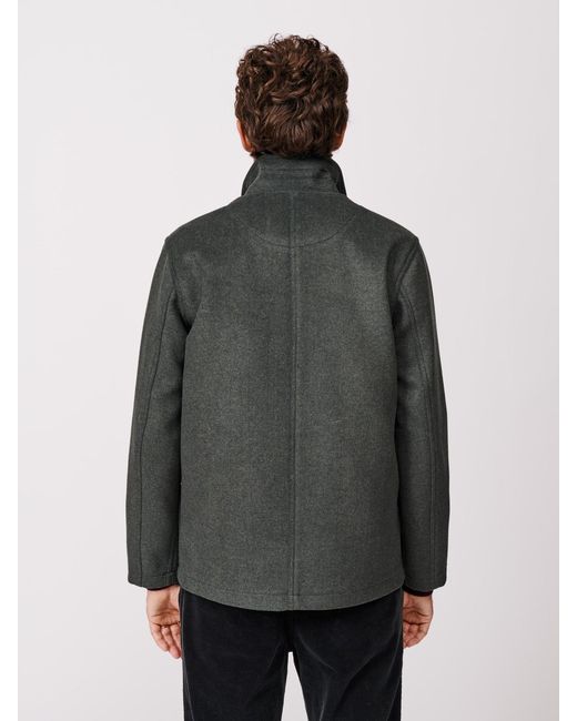 aubi Gray Nettleham Shirt Jacket for men