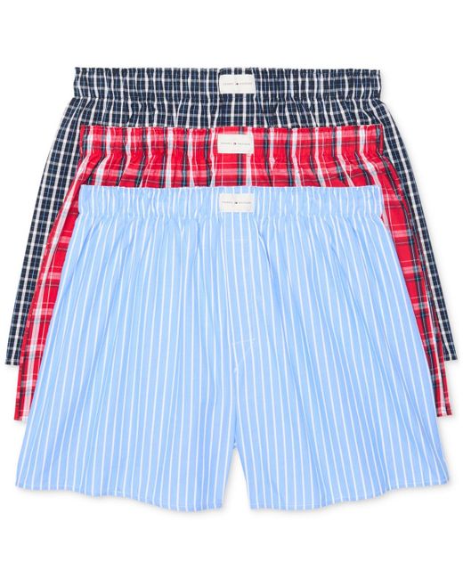 Tommy Hilfiger Blue 3-pack Woven Boxers for men