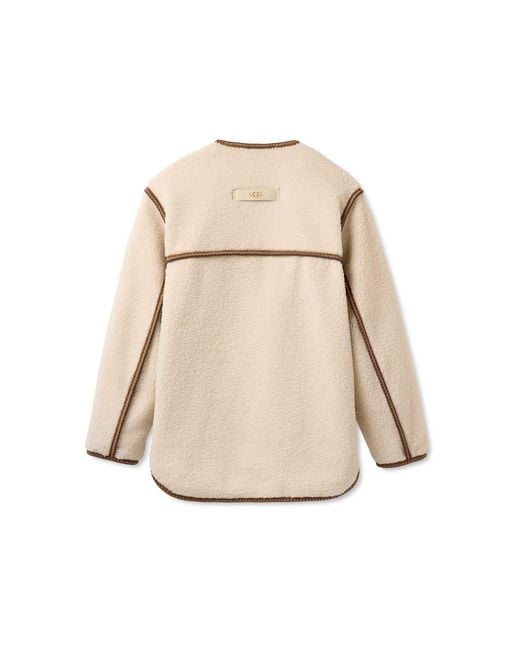 Ugg Natural Emerson Braid Front-placket Jacket