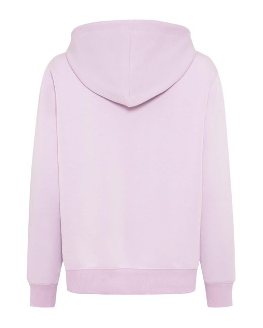 Olsen Pink Long Sleeve Scuba Jersey Embellished Hoodie