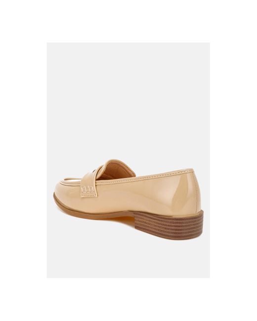 LONDON RAG Natural Mogul Penny Strap Detail Loafer