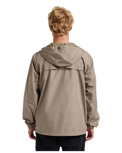 Quiksilver Brown Overcast Windbreaker Jacket for men