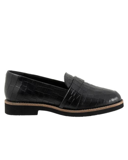 Softwalk® Black Walsh Flat