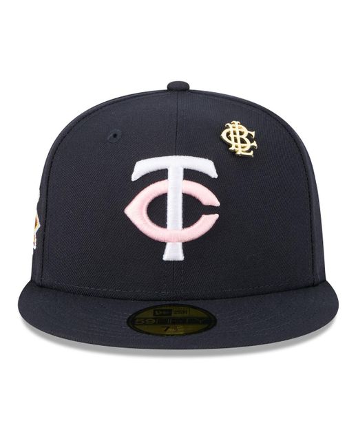 KTZ Blue Minnesota Twins 2025 Big League Chew 59fifty Fitted Hat for men