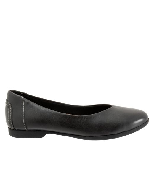 Trotters Black Iris Flat