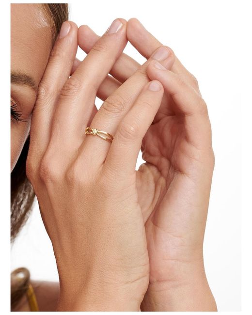 DEVATA Metallic Love Knot Ring