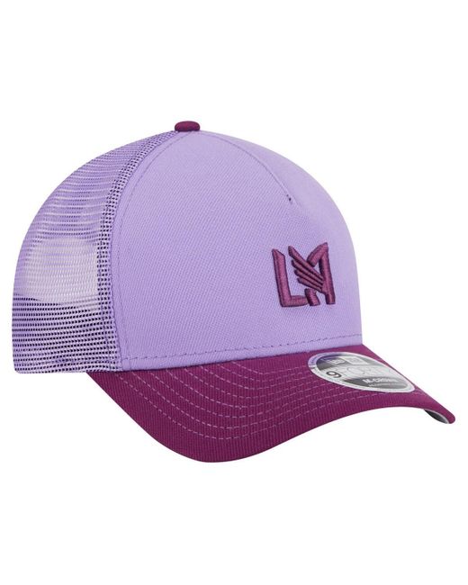 KTZ Purple Lafc Color Pack 9forty A-frame Adjustable Trucker Hat for men