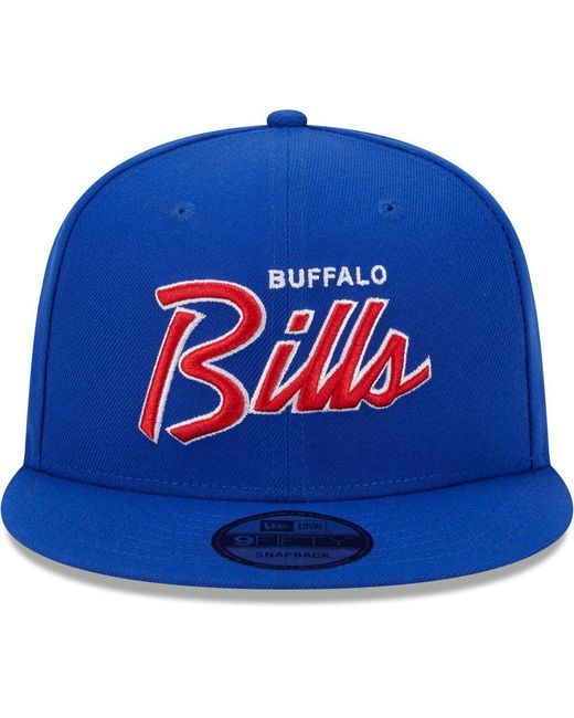 KTZ Blue Buffalo Bills Main Script 9fifty Snapback Hat for men