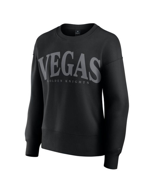Fanatics Black Vegas Golden Knights Elements Flow Pullover Sweatshirt