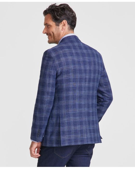 Nautica Men's Modern Fit Faux Suede Sport Coat - Red