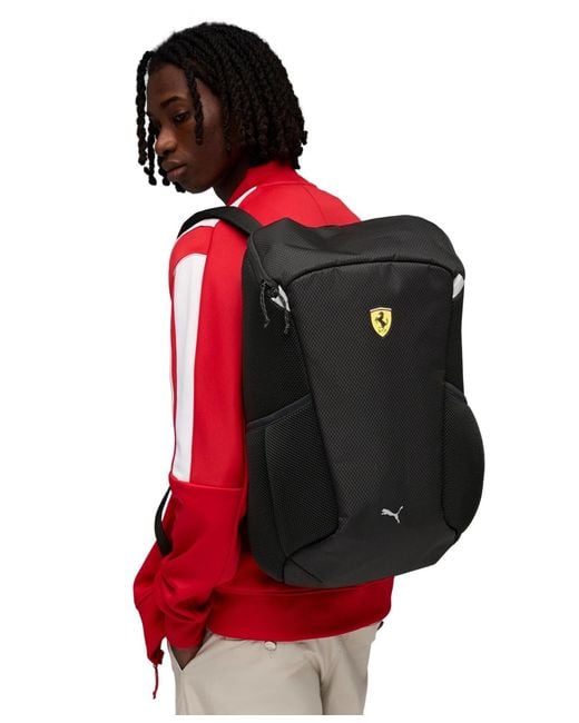 PUMA Red Ferrari Large Laptop Backpack for men