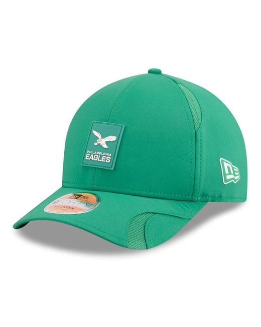 KTZ Green Philadelphia Eagles 2025 Sideline Throwback M-crown 9forty Adjustable Hat for men