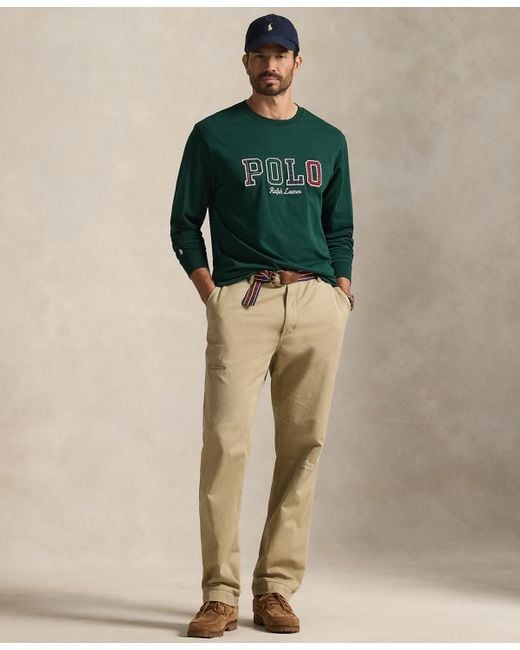 Polo Ralph Lauren Green Big & Tall Long-sleeve Graphic T-shirt for men