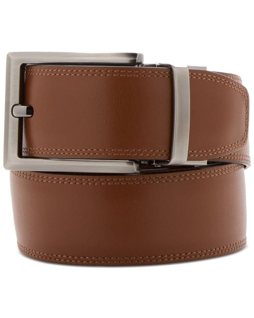 Perry Ellis Black Square Head Belt for men