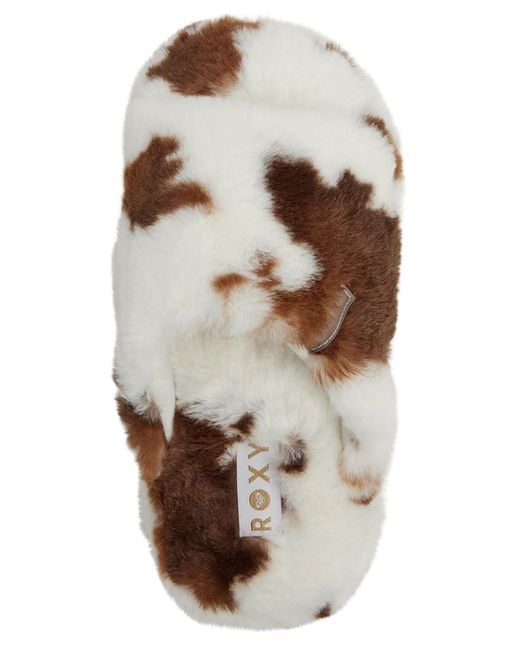 Roxy Brown Sloane Round Toe Slippers